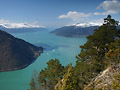 A green Norwegian fjord